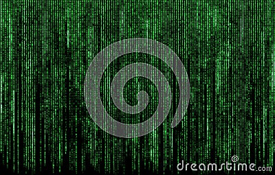 Green digital code numbers Stock Photo