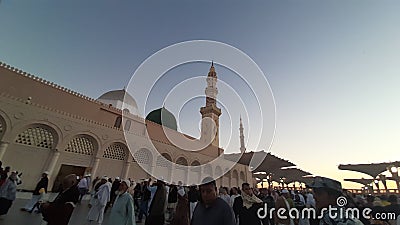 The green dome Nabawi Editorial Stock Photo