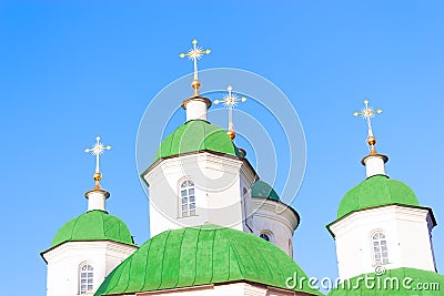 Green domes Stock Photo