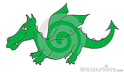 Green dragon Stock Photo