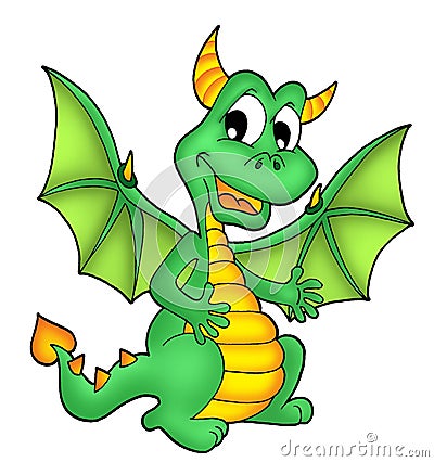 Green dragon Stock Photo