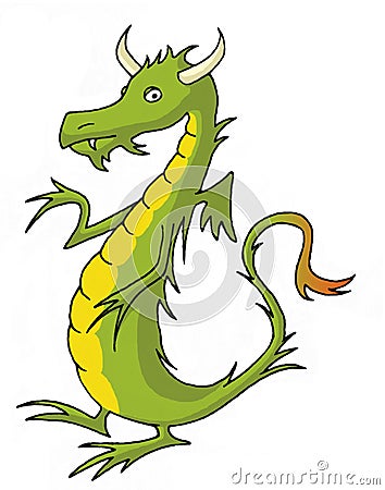 Green dragon Stock Photo