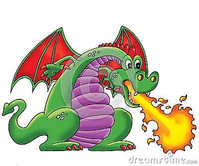 Green dragon Stock Photo