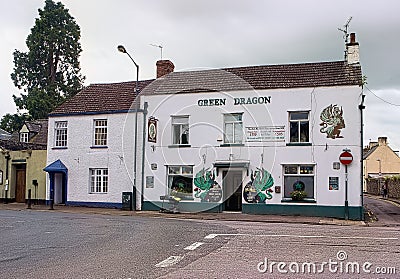 The Green Dragon Pub Editorial Stock Photo