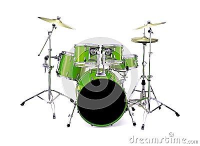 Green Drums Stock Photo