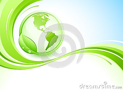 Green earth Vector Illustration