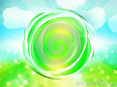 Green eco natrual abstract Stock Photo