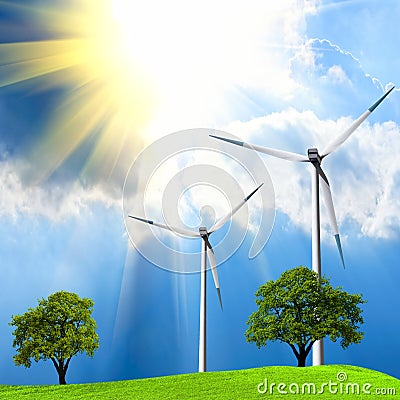 Green Ecology Stock Photo