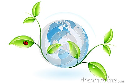 Green ecology Vector Illustration