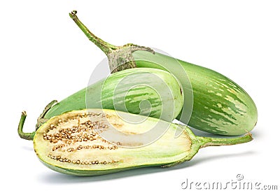 Green eggplant Stock Photo