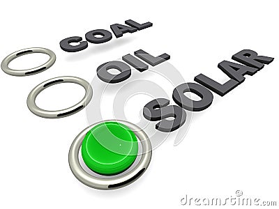 Green energy solar Stock Photo