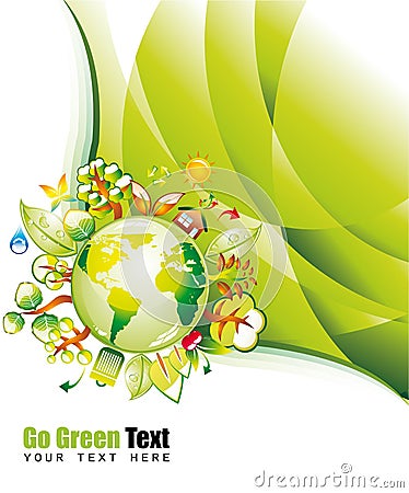 Green Environmen Background Vector Illustration