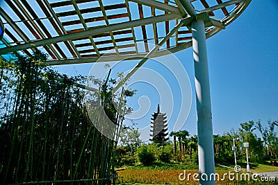 Green Expo Garden in Zhengzhou Stock Photo