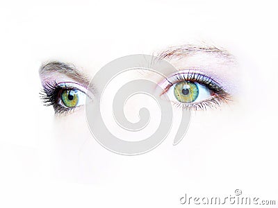 Green eyes Stock Photo