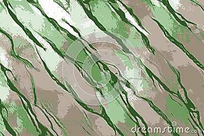 Green fabrics floating in the wind backlit with sun Stock Photo