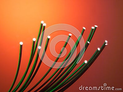 High Tech Electronic Binary Code Digital Circuit Board Fiber Optic Technology Connectivity Communication Industry Information Stock Photo