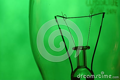 Green filament Stock Photo