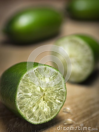 Green finger lime Stock Photo