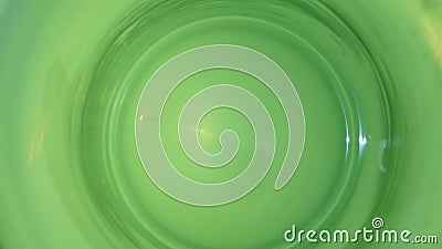 Green fluorescent vessel Stock Photo