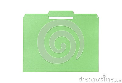 Green Folder Stock Photo