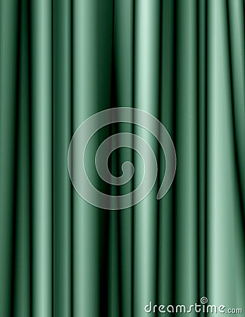 Green Folds Background Stock Photo