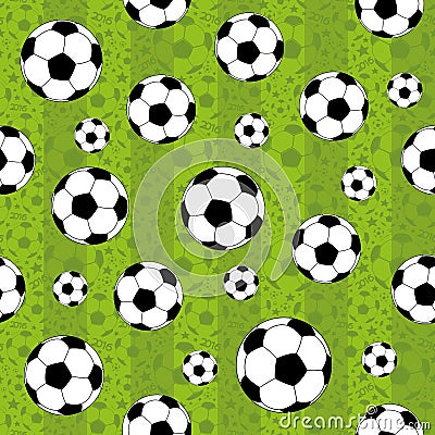 Green football pattern Vector Illustration