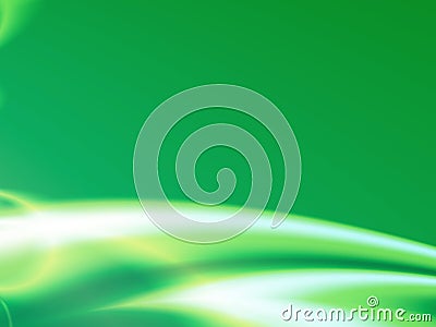 A green fractal background with shiny light green curves Stock Photo