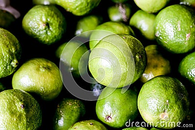 green fresh Brazilian lemons Stock Photo