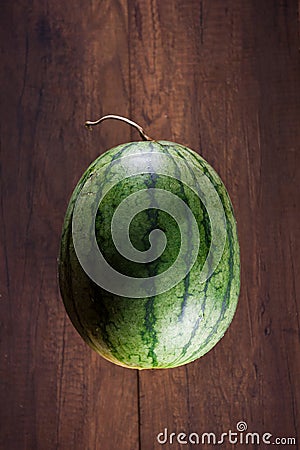 Green fresh watermelon Stock Photo