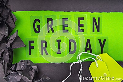 Green Friday background Stock Photo