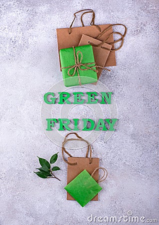 Green Friday eco friendly concept Stock Photo