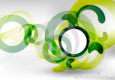 Green futuristic design Stock Photo