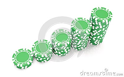 Green gambling Stock Photo