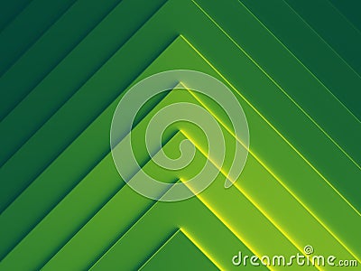 Green geometric abstract background image. Cartoon Illustration