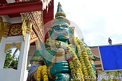 Green giant temple Stock Photo