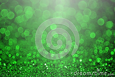 Green glitter St or Saint Patrick s Day background Stock Photo