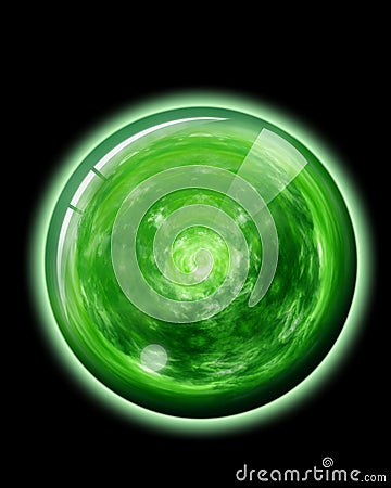 Green Globe Stock Photo