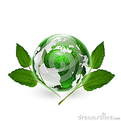 Green Globe Stock Photo