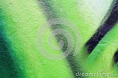 Green graffiti texture or background Stock Photo