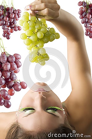 The green grape Stock Photo