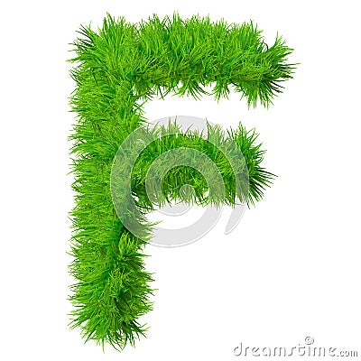 Green grass, eco or ecology font Stock Photo