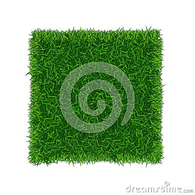 Green Grass Field Banner Football Place. Vector Vector Illustration