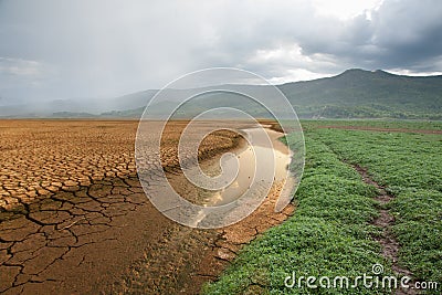 Climate change and Global warming Stock Photo