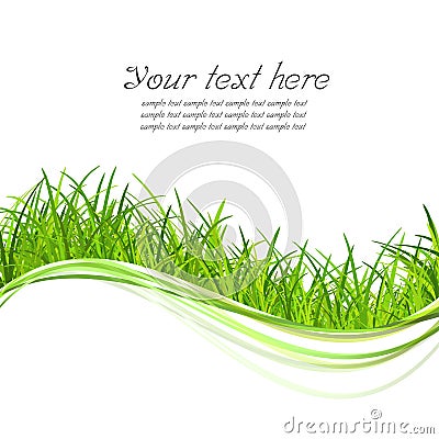 Green grass illustrate Stock Photo