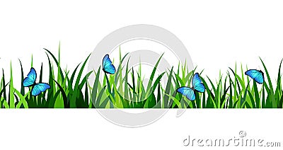 Green Grass seamless Vector Illustration