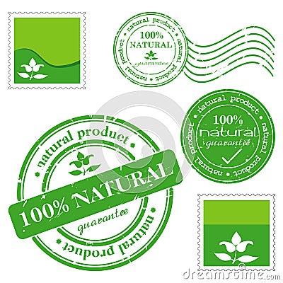 Green grunge rubber stamp Vector Illustration