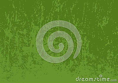 Green grunge texture. Shabby colored surface. Rectangular horizontal aged background. Vector Illustration