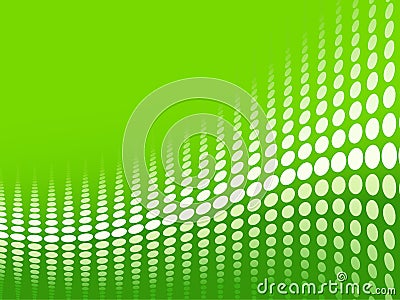 Green halftone background Vector Illustration