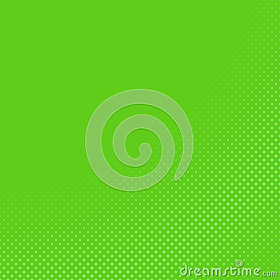 Green halftone diagonal square pattern background template - vector graphic Vector Illustration
