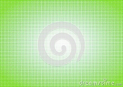 Green halftone polka dots background Stock Photo